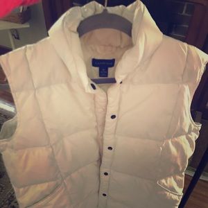 Old Navy Cream Puffy Vest.